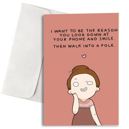 Χιουμοριστική Κάρτα "I want to be the person..."