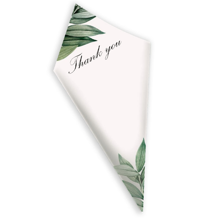 Χωνάκια ρυζιού - Τροπικά φύλλα Χωνάκια ρυζιού - Τροπικά φύλλα