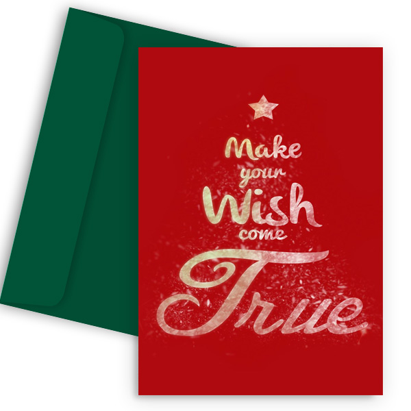 Χριστουγεννιάτικη Κάρτα - Wish Come True
