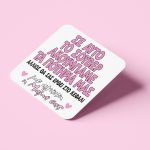 Σουβέρ από φελλό για μαμά - Eδώ ακουμπάμε τα ποτήρια