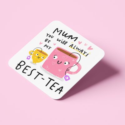 Σουβέρ από φελλό για μαμά "Best-tea"