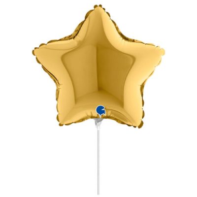 10 Mini Shape μπαλόνι Αστέρι χρυσό σκούρο
