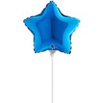 10 Mini Shape μπαλόνι Μπλε Αστέρι