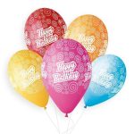 13 Μπαλόνι Γενεθλίων Spiral Dots 25 τεμ
