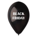 13 Μπαλόνι τυπωμένο Black Friday μαύρο 25 τεμ