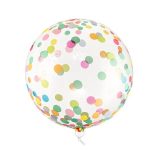 16 Μπαλόνι Διάφανο με πολύχρωμο κομφετί ORBZ