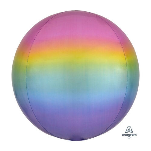 16 Μπαλόνι Παστέλ Όμπρε Ουράνιο τόξο ORBZ