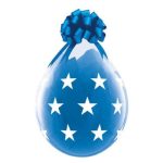18'' Διάφανο μπαλόνι γυάλας Stuffed με αστέρια 25 τεμ