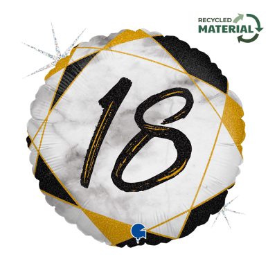 18 Μπαλόνι 18th Birthday Marble