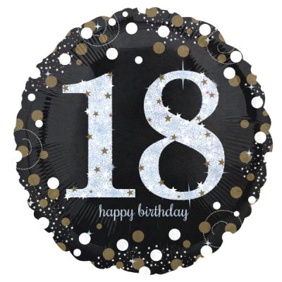 18 Μπαλόνι 18th Happy Birthday holographic