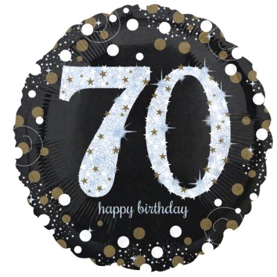 18 Μπαλόνι 70th Happy Birthday holographic