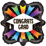 18 Μπαλόνι Αποφοίτησης Congrats Grad Ribbons
