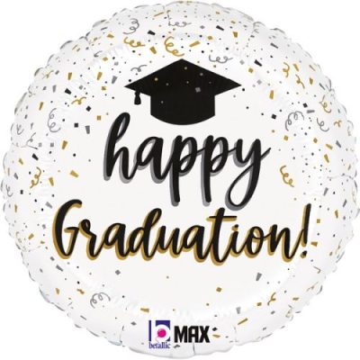 18 Μπαλόνι αποφοίτησης σατέν Graduation Confetti