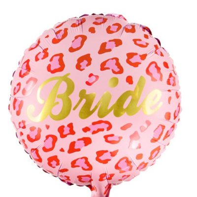 18 Μπαλόνι Bride ροζ λεοπάρ