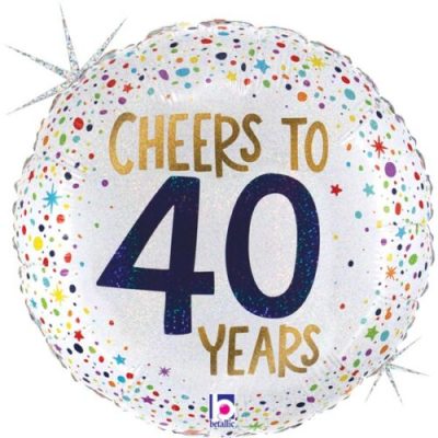 18 Μπαλόνι Cheers To 40 Years