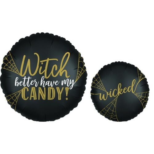 18 Μπαλόνι Halloween satin Wicked