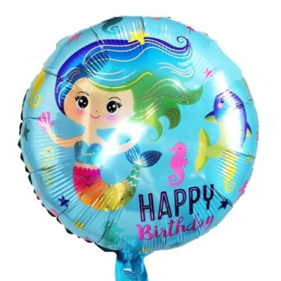 18 Μπαλόνι Happy Birthday Γοργόνα