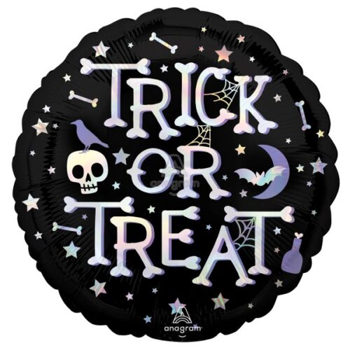 18 Μπαλόνι ιριδίζον Trick or Treat