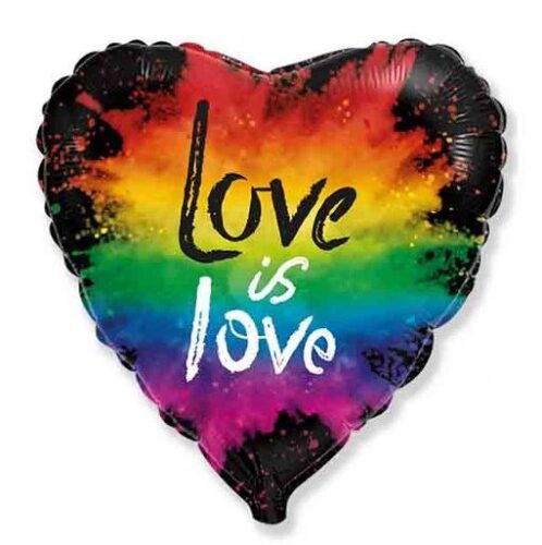 18 Μπαλόνι καρδιά Love is Love