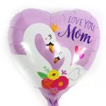 18 Μπαλόνι Κυκνάκια Love You Mom