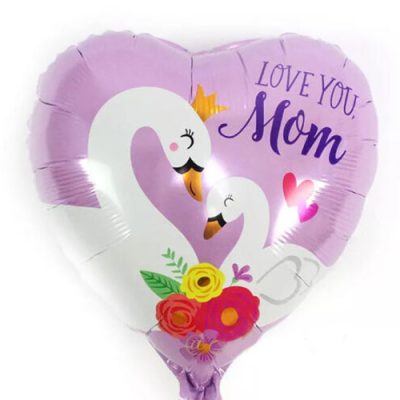 18 Μπαλόνι Κυκνάκια Love You Mom
