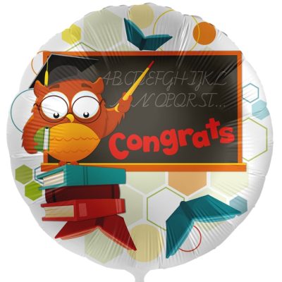 18 Μπαλόνι Κουκουβάγια Congrats
