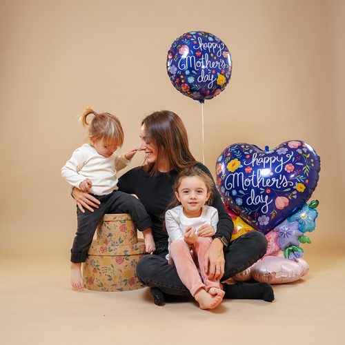 18 Μπαλόνι Mother's Day μπλε φλοράλ