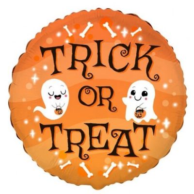 18 Μπαλόνι πορτοκαλί Trick or Treat