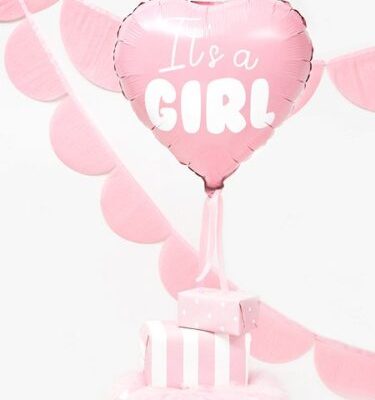 18 Μπαλόνι ροζ καρδιά It's a Girl