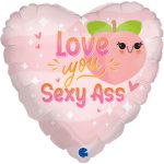 18 Μπαλόνι ροζ Καρδιά Love You Sexy Ass