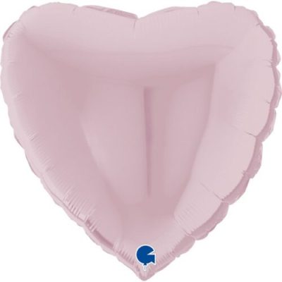 18 Μπαλόνι Ροζ Παστέλ Καρδιά