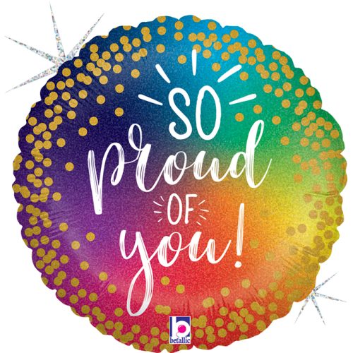 18 Μπαλόνι 'So Proud of You- Way to go'