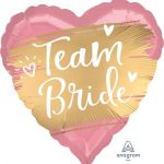 18 Μπαλόνι Team Bride σατέν καρδιά