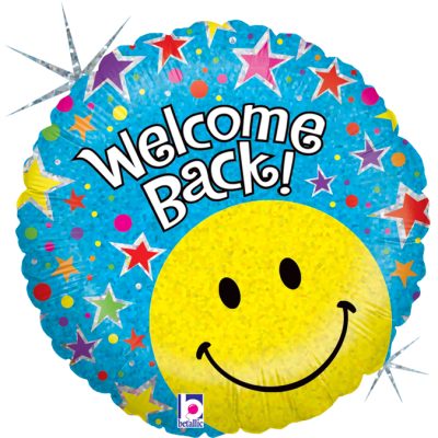 18 Μπαλόνι 'Welcome Back' Holographic