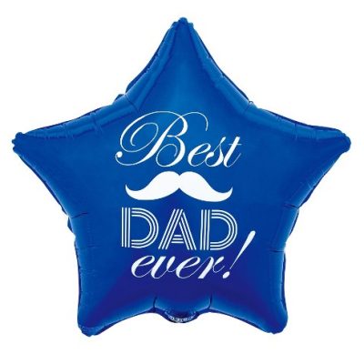 19 Μπαλόνι μπλε Αστέρι Best Dad Ever