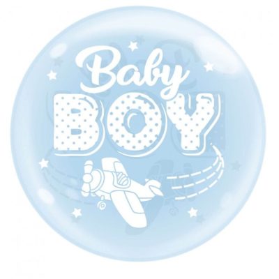 20'' Bobo Μπαλόνι Baby Boy αεροπλανάκι