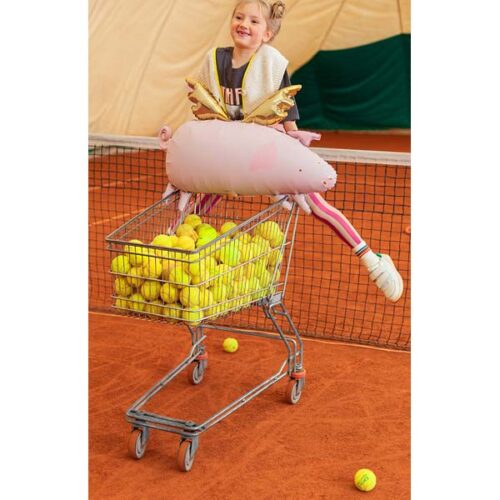 28'' Μπαλόνι Γουρουνάκι με χρυσά φτερά