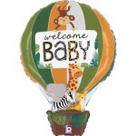 30 Μπαλόνι Αερόστατο Welcome Baby Ζώα της Ζούγκλας