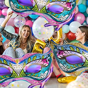 33 Μπαλόνι Αποκριάτικη Μάσκα