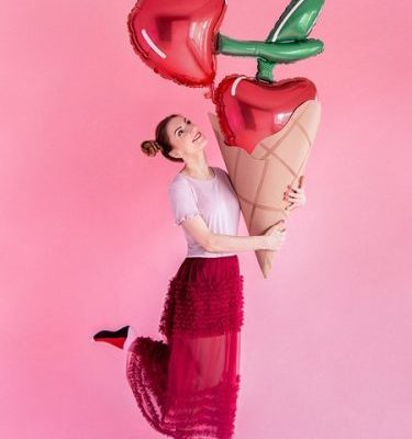 35 Μπαλόνι διπλό Κεράσι