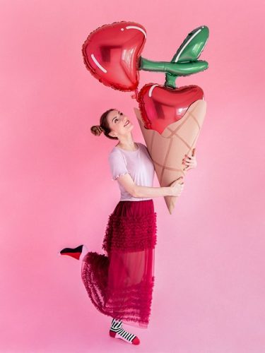 35 Μπαλόνι διπλό Κεράσι