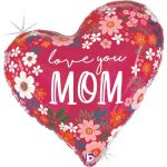 35 Μπαλόνι Καρδιά Mother's Day Φλοράλ