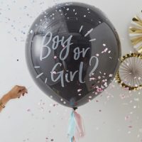 36 Μπαλόνι για Gender Reveal Boy or Girl με φούντα