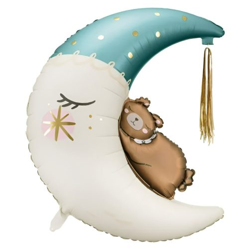 38 Μπαλόνι Αρκουδάκι σε Φεγγάρι γαλάζιο