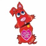 44 Μπαλόνι Κόκκινο Σκυλάκι 'Love you so doggone much'