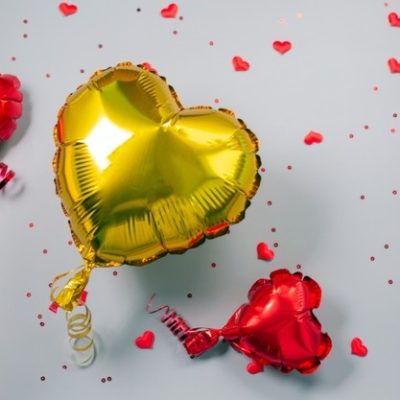 5 Μικρό μπαλονάκι Κόκκινη Καρδιά με βαλβίδα