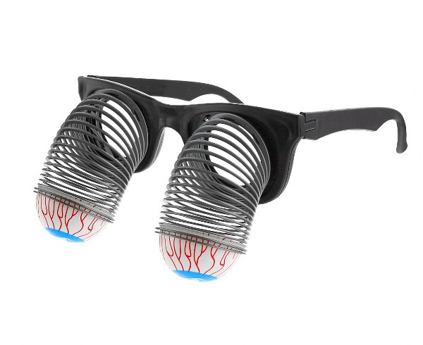 Αποκριάτικα Γυαλιά Μάτια με Ελατήριο