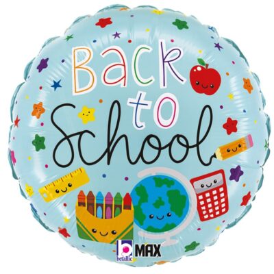 18" Μπαλόνι Γαλάζιο Back to School