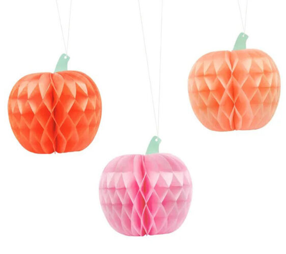 Χάρτινες διακοσμητικές Κολοκύθες 3 τεμ
