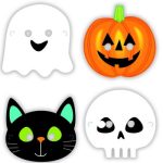 Χάρτινες Μάσκες Halloween Friends 8 τεμ
